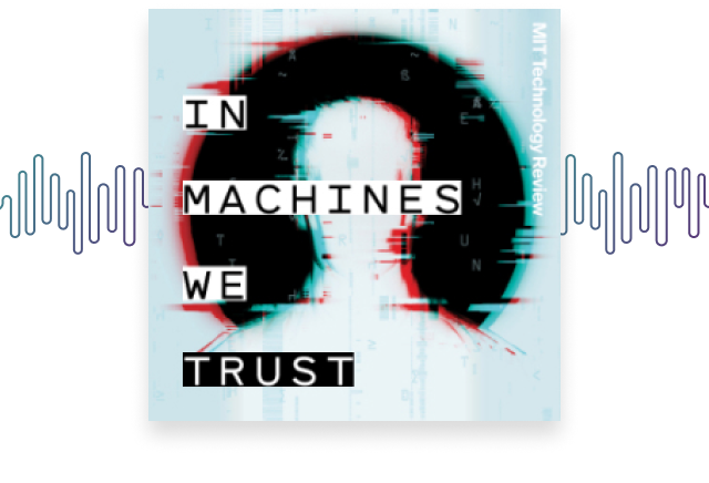 Cover image of the In Machines We Trust podcast